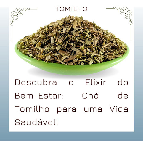 Kit 20pacotes Chá De Tomilho Alta Qualidade Thymus Vulgaris