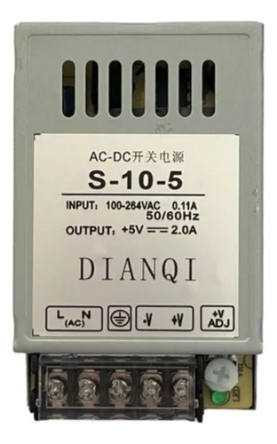 Fuente De Poder Industrial +5 V  2.0 Amp / S-10-5