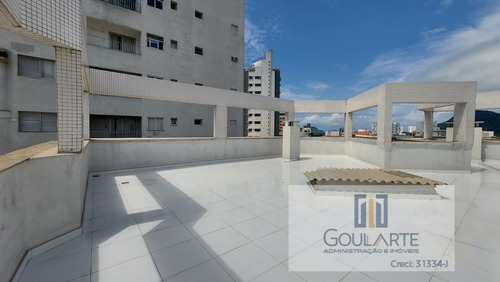 Imagem 19 de 30 de Cobertura Com Sacada Gourmet, 4 Suítes Climatizadas, Terraço E Lazer No Condomínio Na Praia Da Astúrias - Guarujá/sp. - 3561