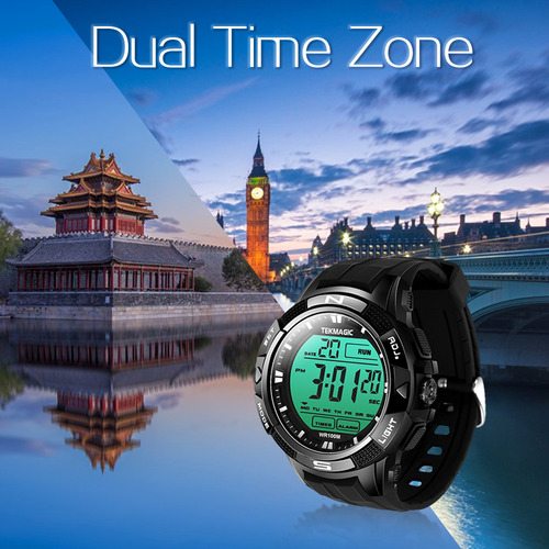 Reloj Deportivo Digital Impermeable100m Para Nadar Y Bucear