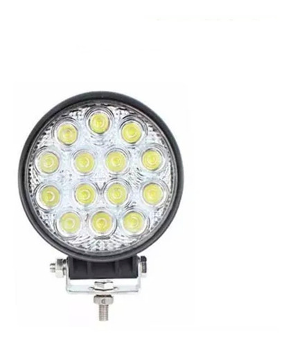 Faro Auxiliar Reflector 4x4 Led Off Road 14 Led 42w Redondo