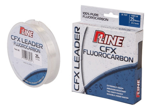 Lider Leader De Fluorocarbono P-line 40 Lb Con 25 Mts.