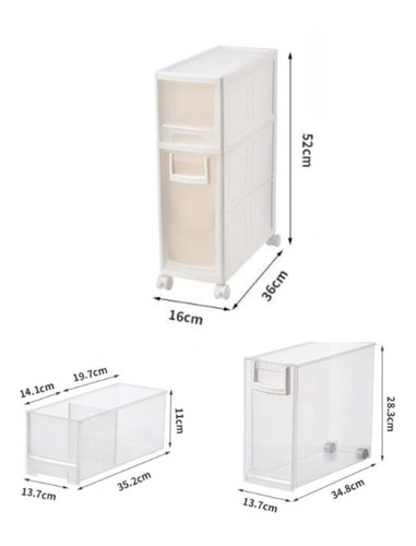 Imagen 7 de 10 de Organizador De Baño Con Ruedas