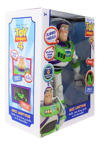 Buzz Lightyear Toy Story Original Habla En Español 30cm Alto