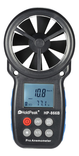 Anemómetro Mini Hp-866b Con Retroiluminación Holdpeak Para M