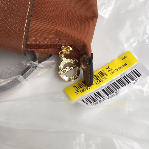 Longchamp Le Pliage Original Bolso Mini Con Asa, Coñac