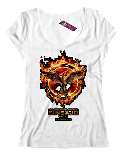 Remera Mujer Los Juegos Del Hambre Aguila P1 Dtg Premium