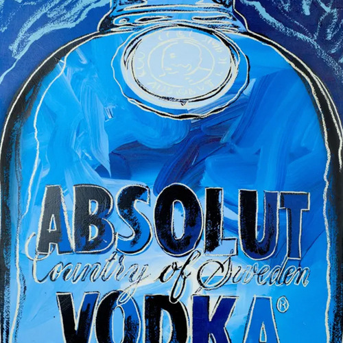 Pack De 6 Vodka Absolut Azul Edic Warhol 750 Ml