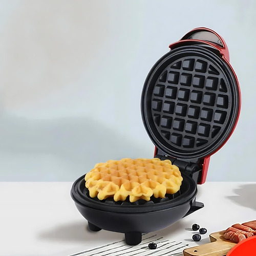 Waflera Mini Maquina Waffle Electrica Ecomlab Antiadherente Color Rojo