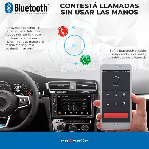 Estereo De Pantalla Para Coche Carro Pantalla Tactil Radio Bluetooth Doble  Din