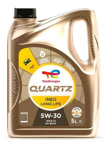 Aceite Quartz Ineo Long Life 5w30 Sintetico 5 Litros