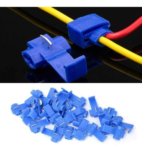 Imagem 7 de 10 de Kit 100 Conector Elétrico Derivação Emenda Cabo Fios Taplink