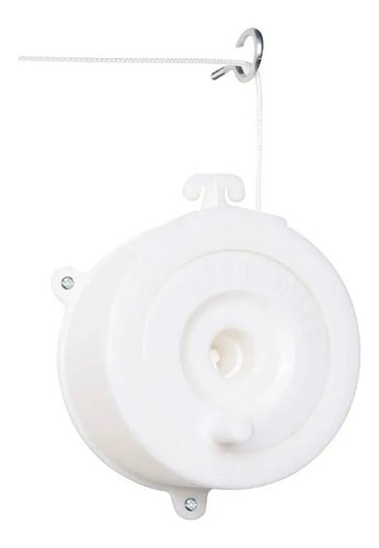 Imagem 2 de 6 de Varal De Parede Esticar Stick Branco Com Corda D/18m Secalux