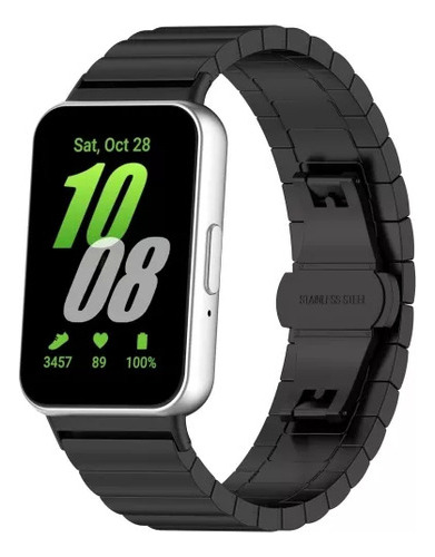 Correa De Reloj Metálica Para Samsung Galaxy Fit 3 Sm-r390