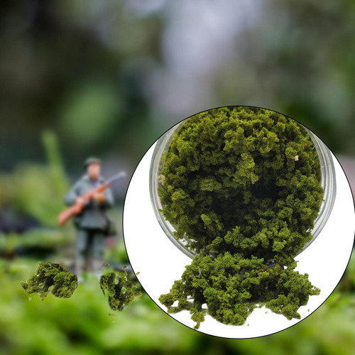 2 Grama Em Miniatura 185ml Plantas Aritificiais Luz Verde