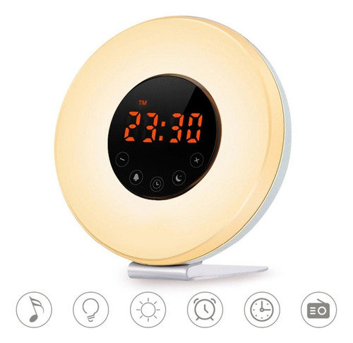 Reloj Despertador Con Luz De Despertador Inteligente Led Tou