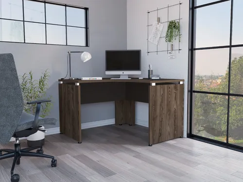 Escritorio Home Office L 120 Rta Coñac Wengue