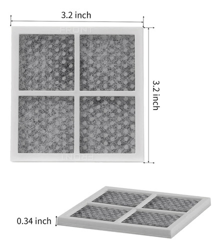 10 Paquetes De Filtros De Aire De Heladera Para LG Lt120