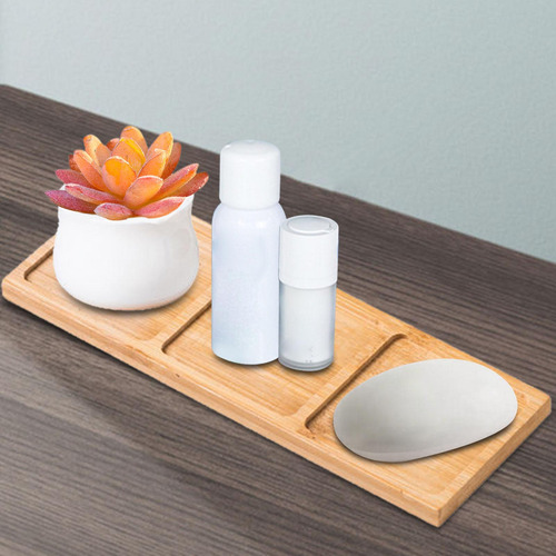 2 Bandejas De Madera Para Baño, Conjunto De 2 Piezas
