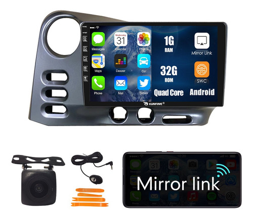 Radio Estéreo Android Para Toyota Corolla Matrix 2003-04 1+3