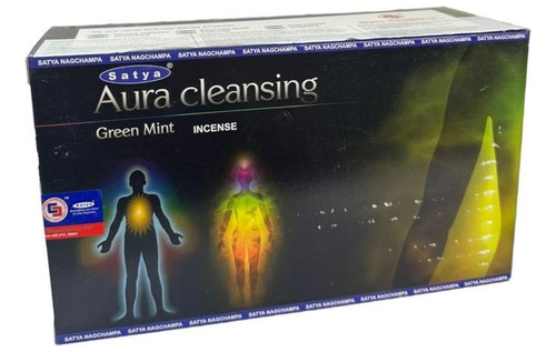 Incenso Limpeza Massala Satya Aura Cleasing Com 12 Varetas