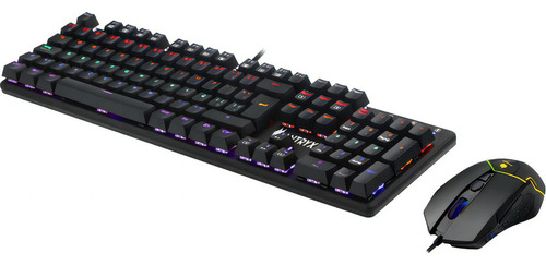 Kit Gaming Teclado Mecanico + Mouse Antryx Gc-5200, Red Sw Color Del Teclado Rojo
