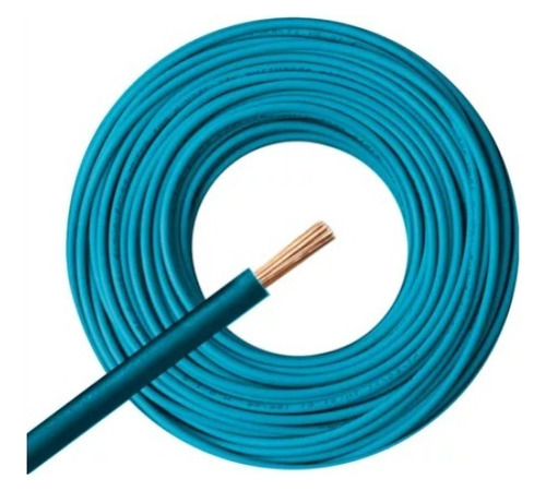 Cable Unipolar 4mm X 25mts  Kalop Normalizado C5 Celeste