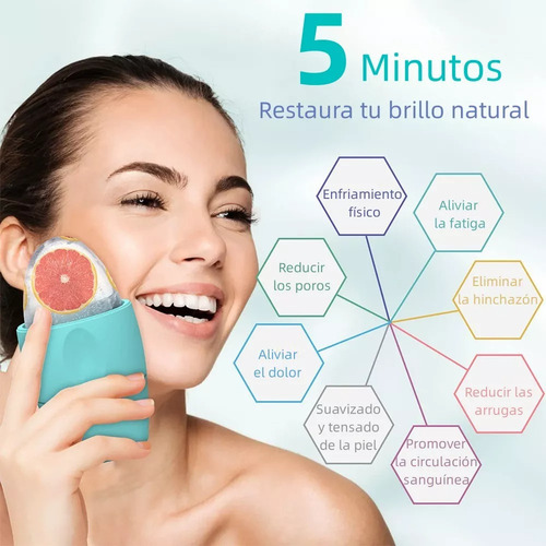 Rodillo De Hielo Reutilizable Para Cara Y Ojos, Masajeador Todo Tipo De Piel Día/noche