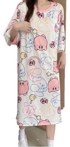 U Pijama Camisón Dibujos Animados Kirby Lindo Vestido Ins