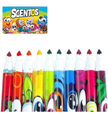 Scentos 10 Marcadores De Colores Con Aromas