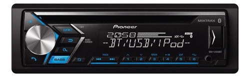 Som automotivo Pioneer DEH S4050BT com USB, bluetooth e leitor de cartão SD