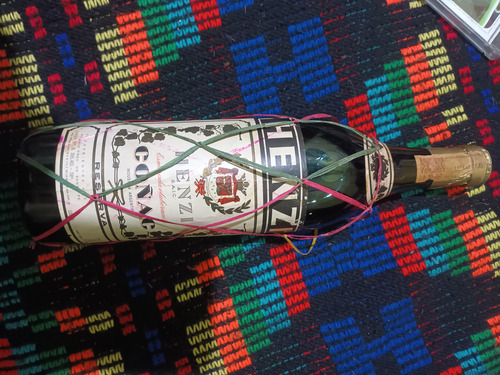 Botella De Licor Coñac Henzi Antigua. Única. Botella (Usado)