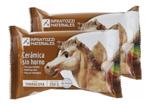 Cerámica Sin Horno Infantozzi Terracota 250- Espacio Regalos