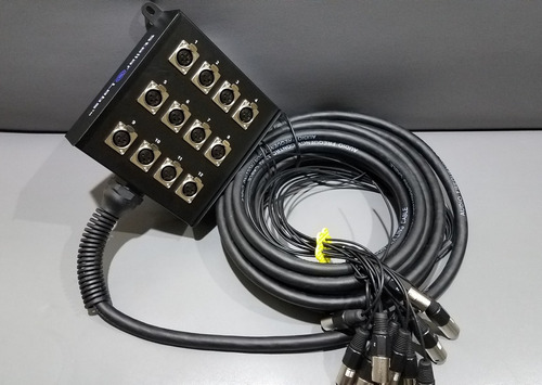 Snake De Audio/video Xlr De 12 Canales Y 10 Metros (Usado)