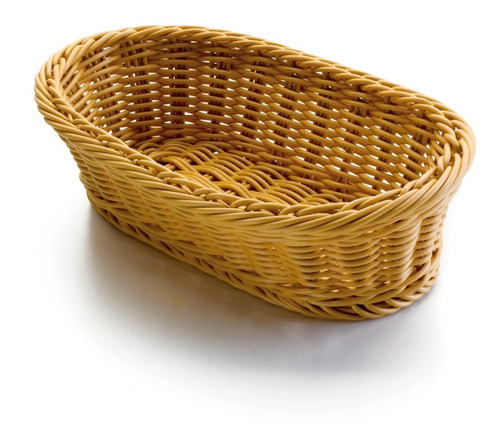 Panera / Canasta Para Pan Ovalada Apilable 19 Cm Marca Lacor Color Marrón