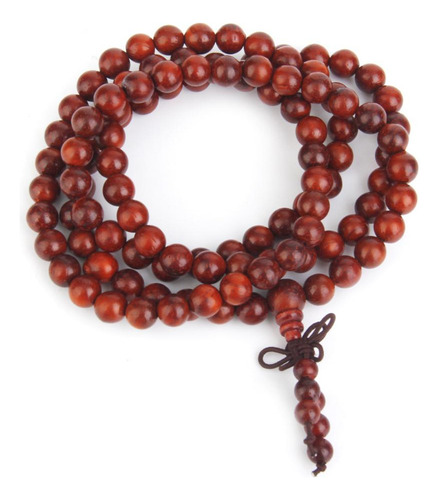 Sándalo Collar Mala Oración Budista Pulsera 108 Cuentas De