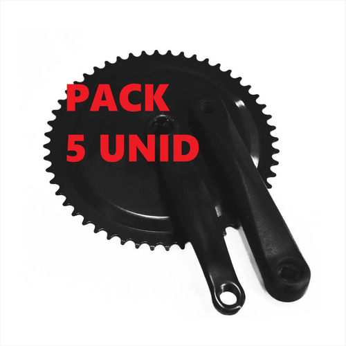 Pack X5 Unidades Palanca Acero Bici Fija Y Spinning 52d 9/16