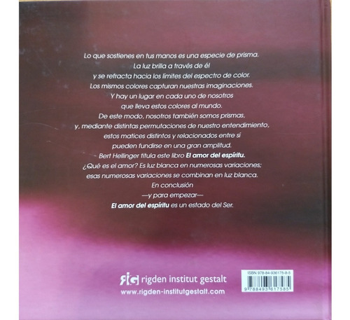 Imagen 2 de 2 de Bert Hellinger - El Amor Del Espíritu (edición Especial)