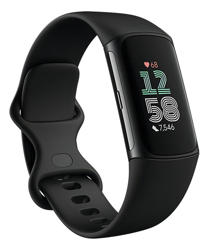 Relógio Smartband Fitbit Charge 6 Health Tracker Obsidian Cor Da Caixa Preto Preto