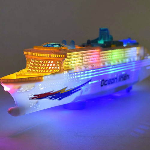 Sw Kids Colorful Ocean Liner Ship Boat T, Luz Led Intermiten
