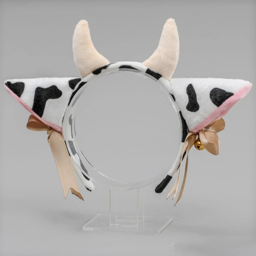 Diadema Orejas Vaquita Kawaii Cuernos Cintillo Cosplay Vaca