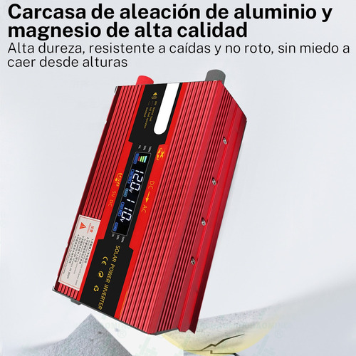 . Inversor De Corriente 4000w 12v A110v Convertidor For Auto