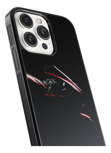 Case Funda Para Iphone Motocicleta Rodada Biker Rojo Eg Negro Motocicleta 13 Pro Max