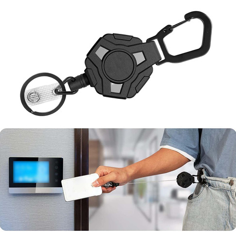 Gancho De Armazenamento De Chaveiro Retrátil Rotatable