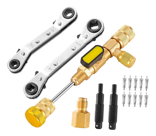 Valve Core Remover E Installer Tool Sae 1/4 Y 5/16 Llave De