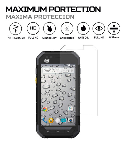 Protector Pantalla Antishock Para Cat S30
