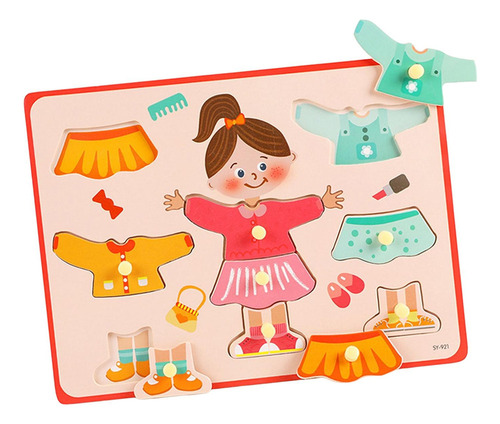 A Juego De Mesa For Vestir Montessori Juguete Educativo