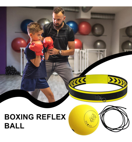 Bola De Reflejos Para Boxeo Cinturón De Entrenamiento De Rea