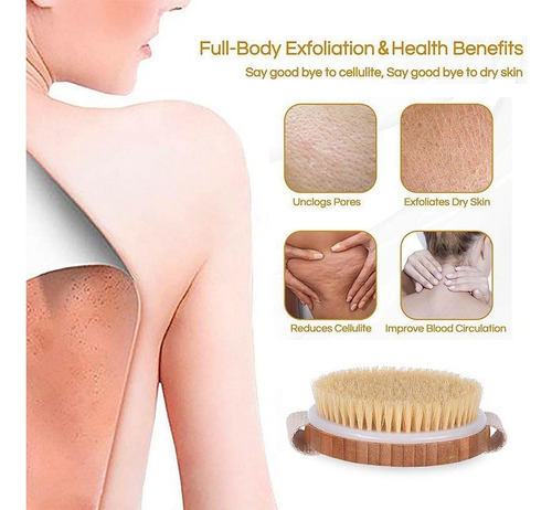 . Cepillado En Seco Cepillo Corporal Exfoliante Cepillo De