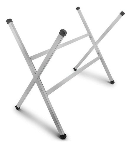 Base De Mesa De Jantar Retangular Para Tampo Pedra 120 X 80 Cor Prateado